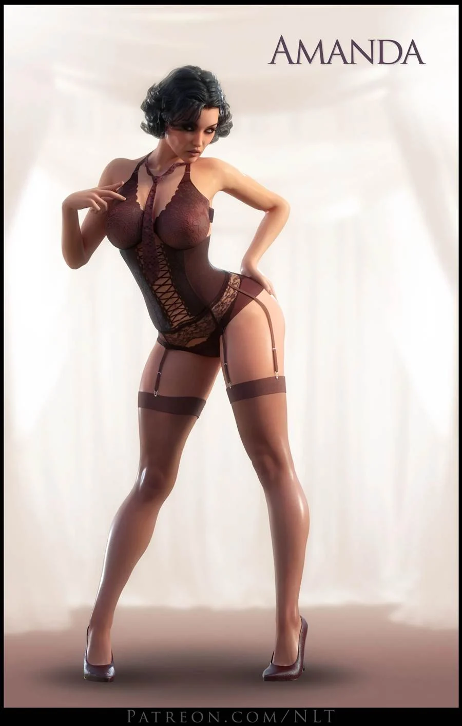 Quadrinhos Eróticos 3D: Pinups em Cenas de Sexo Explícito Quadrinhos Eróticos 3D: Pinups em Cenas de Sexo Explícito