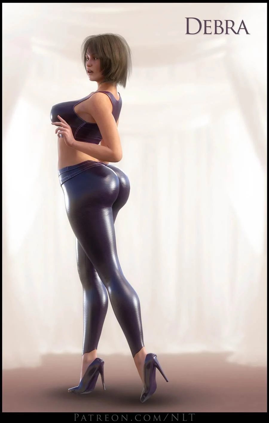 Quadrinhos Eróticos 3D: Pinups em Cenas de Sexo Explícito