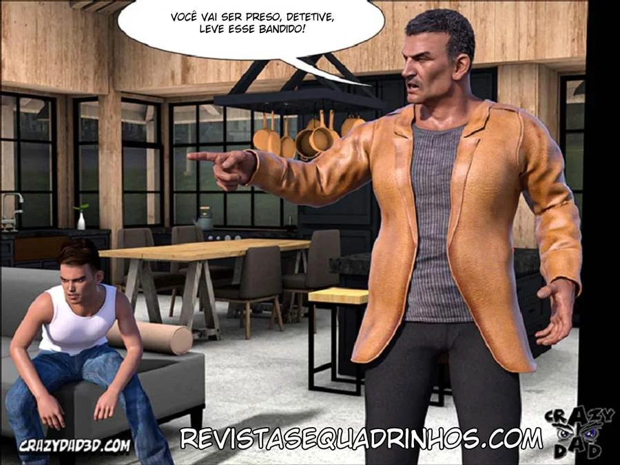Sem Saída! Capítulo 10: Sexo Proibido com o Pai Enlouquecido em HQ 3D