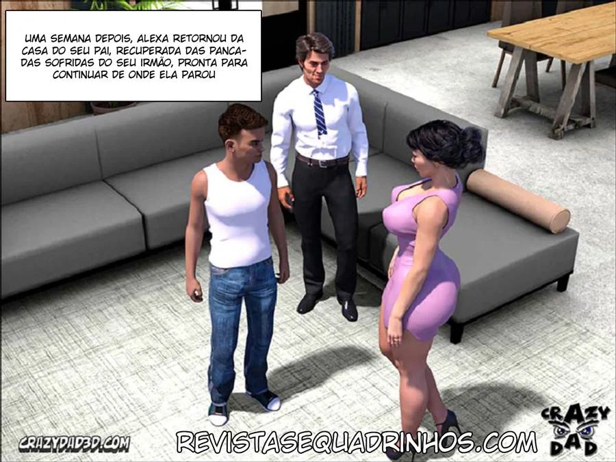 Sem Saída! Capítulo 10: Sexo Proibido com o Pai Enlouquecido em HQ 3D