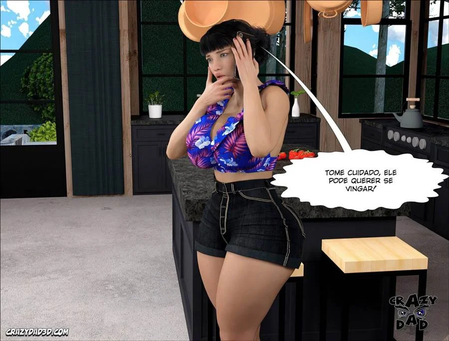 Paizão Tarado Me Encheu de Tesão: Quadrinhos de Sexo Explícito 3D