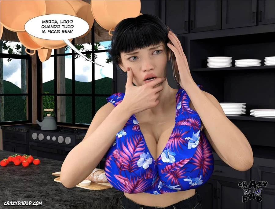 Paizão Tarado Me Encheu de Tesão: Quadrinhos de Sexo Explícito 3D