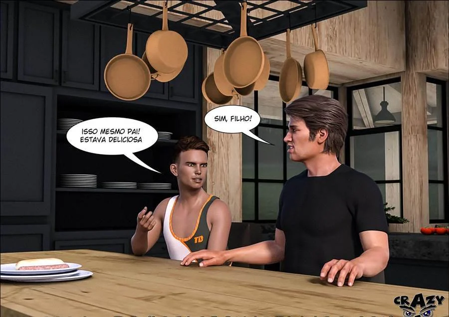 Pai Tarado em Quadrinhos: Sexo 3D Explícito Sem Limites