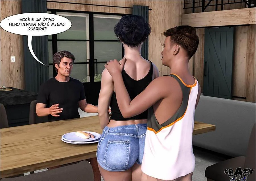 Pai Tarado em Quadrinhos: Sexo 3D Explícito Sem Limites