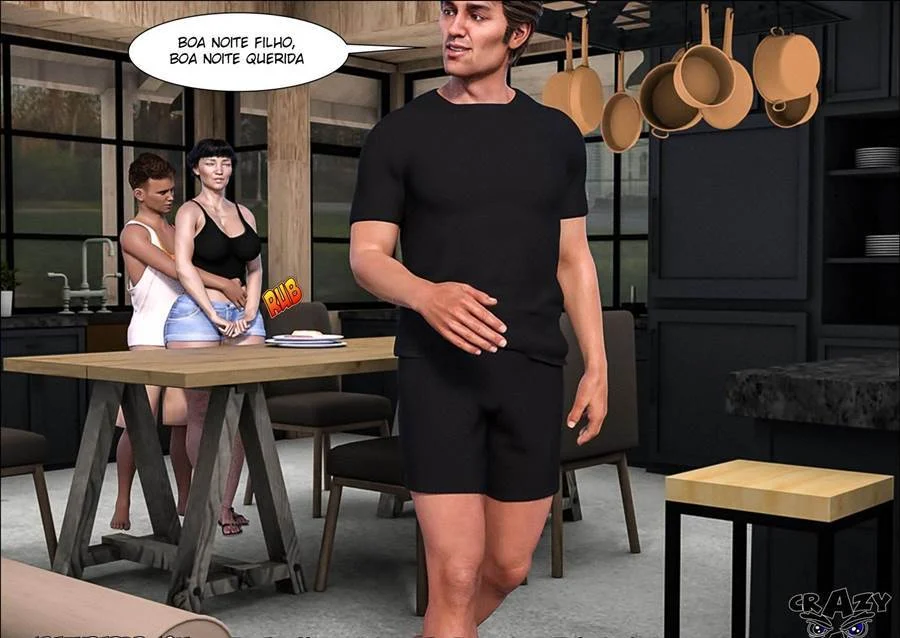 Pai Tarado em Quadrinhos: Sexo 3D Explícito Sem Limites