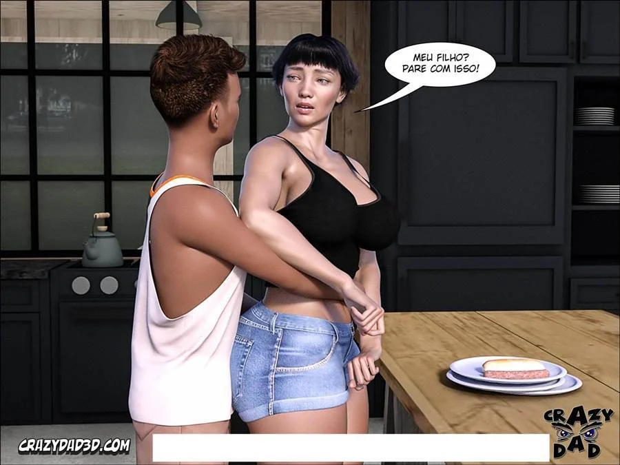 Pai Tarado em Quadrinhos: Sexo 3D Explícito Sem Limites