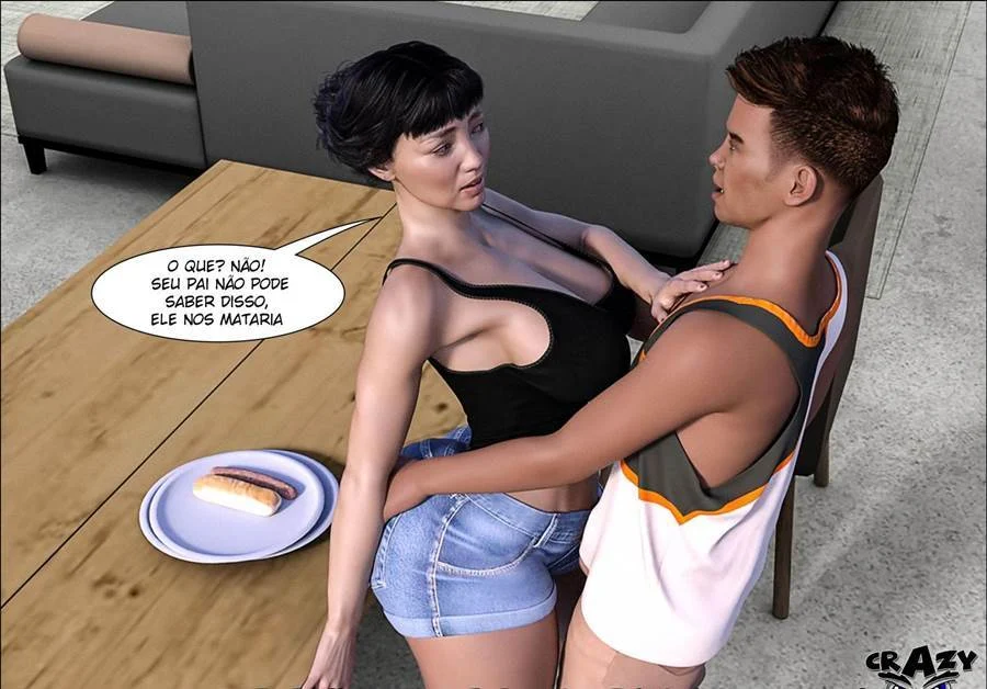 Pai Tarado em Quadrinhos: Sexo 3D Explícito Sem Limites