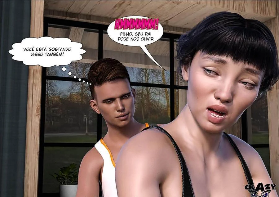 Pai Tarado em Quadrinhos: Sexo 3D Explícito Sem Limites