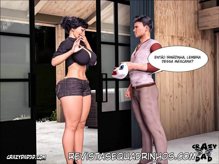 Pai Tarado Domina Família em Cenas Proibidas de Sexo 3D Explícito