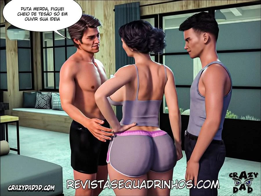 Pai Tarado Domina Família em Cenas Proibidas de Sexo 3D Explícito