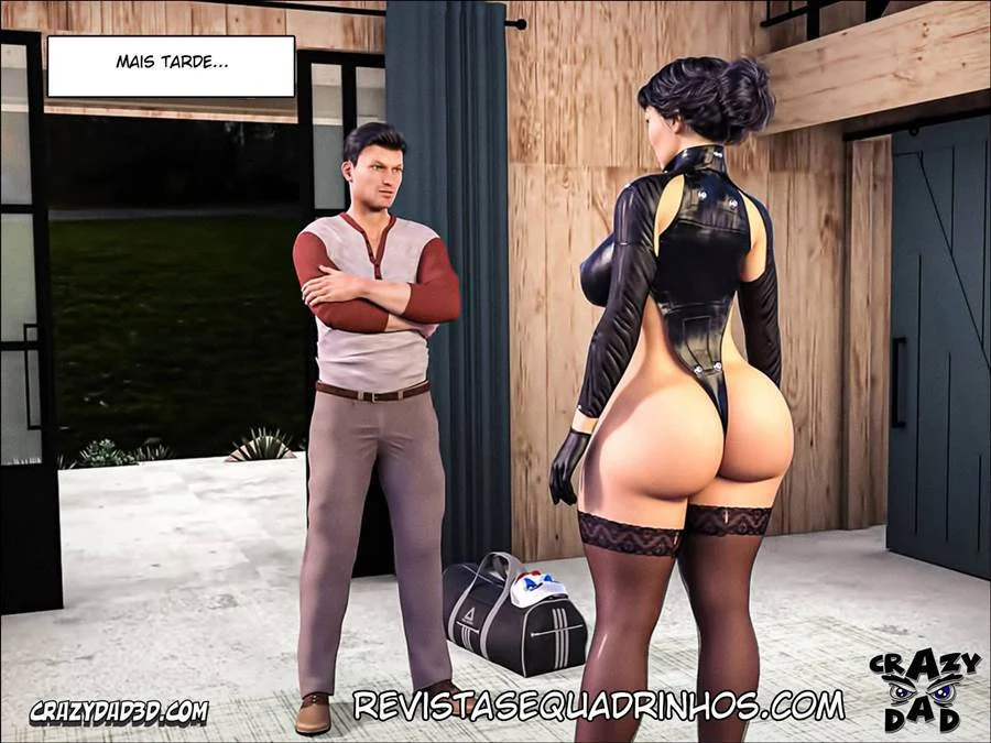 Pai Tarado Domina Família em Cenas Proibidas de Sexo 3D Explícito