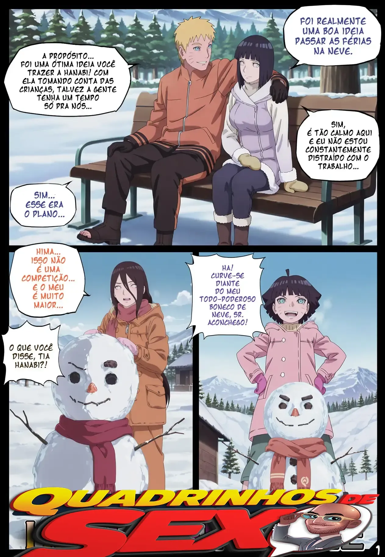 Noites Escaldantes de Natal: Naruto Transa com as Kunoichis em HQ Pornô Explícita