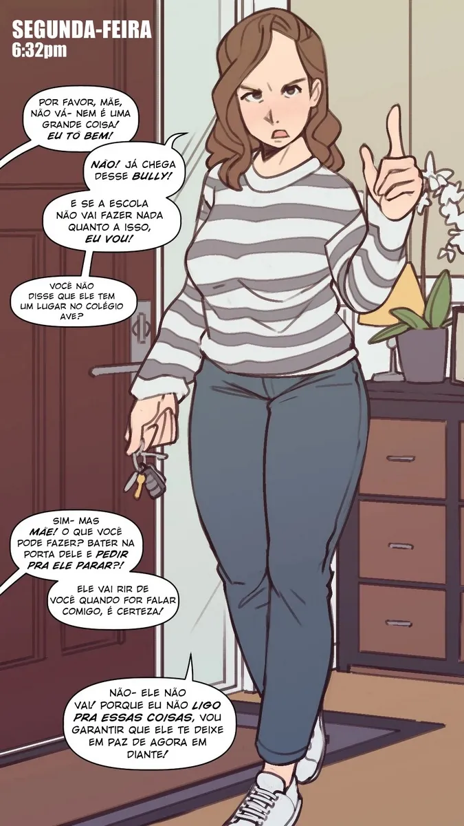 Sedução da Mãe Enfrenta Bully: Foda Explícita nos Quadrinhos