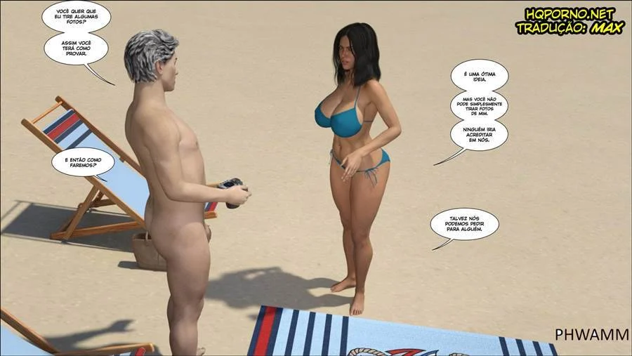 Titulo: Orgia Explícita em 3D: Praia do Pecado com Cenas de Sexo Intenso