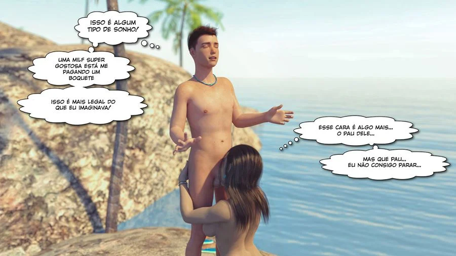 Zona de Nu Explícito: Quadrinhos 3D de Sexo Intenso