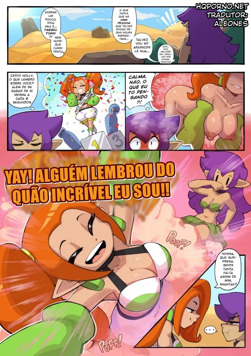 Quadrinhos Eróticos de Shantae - Aventuras Picantes na Cidade dos Lascivos