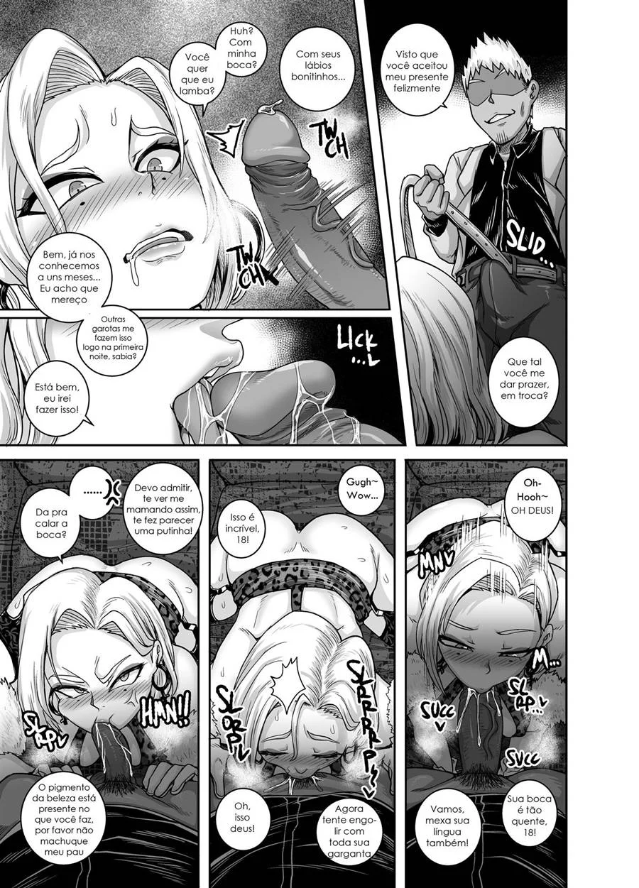 Foda com a Android 18: Buceta Melada nos Quadrinhos Eróticos de Dragon Ball