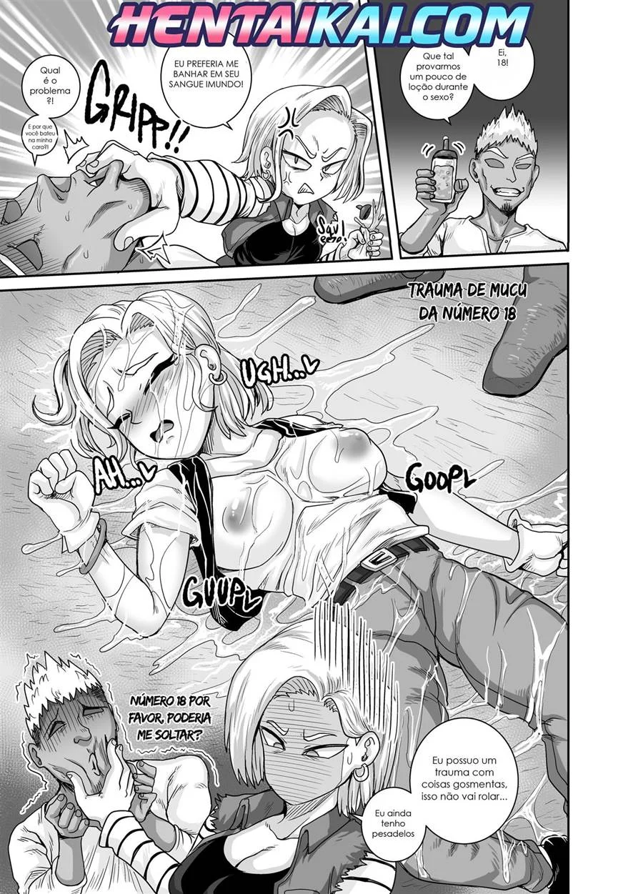 Foda com a Android 18: Buceta Melada nos Quadrinhos Eróticos de Dragon Ball