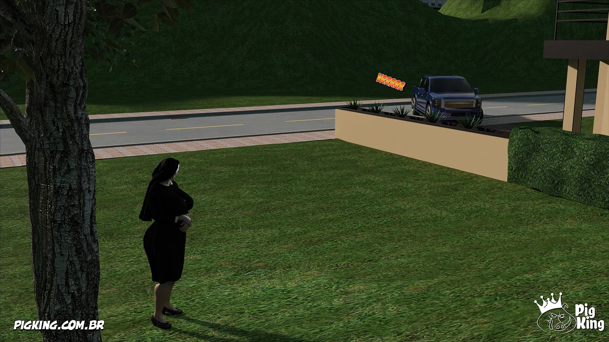 Irmã Isabella Pecado: Primeira Tentação em 3D Explícito