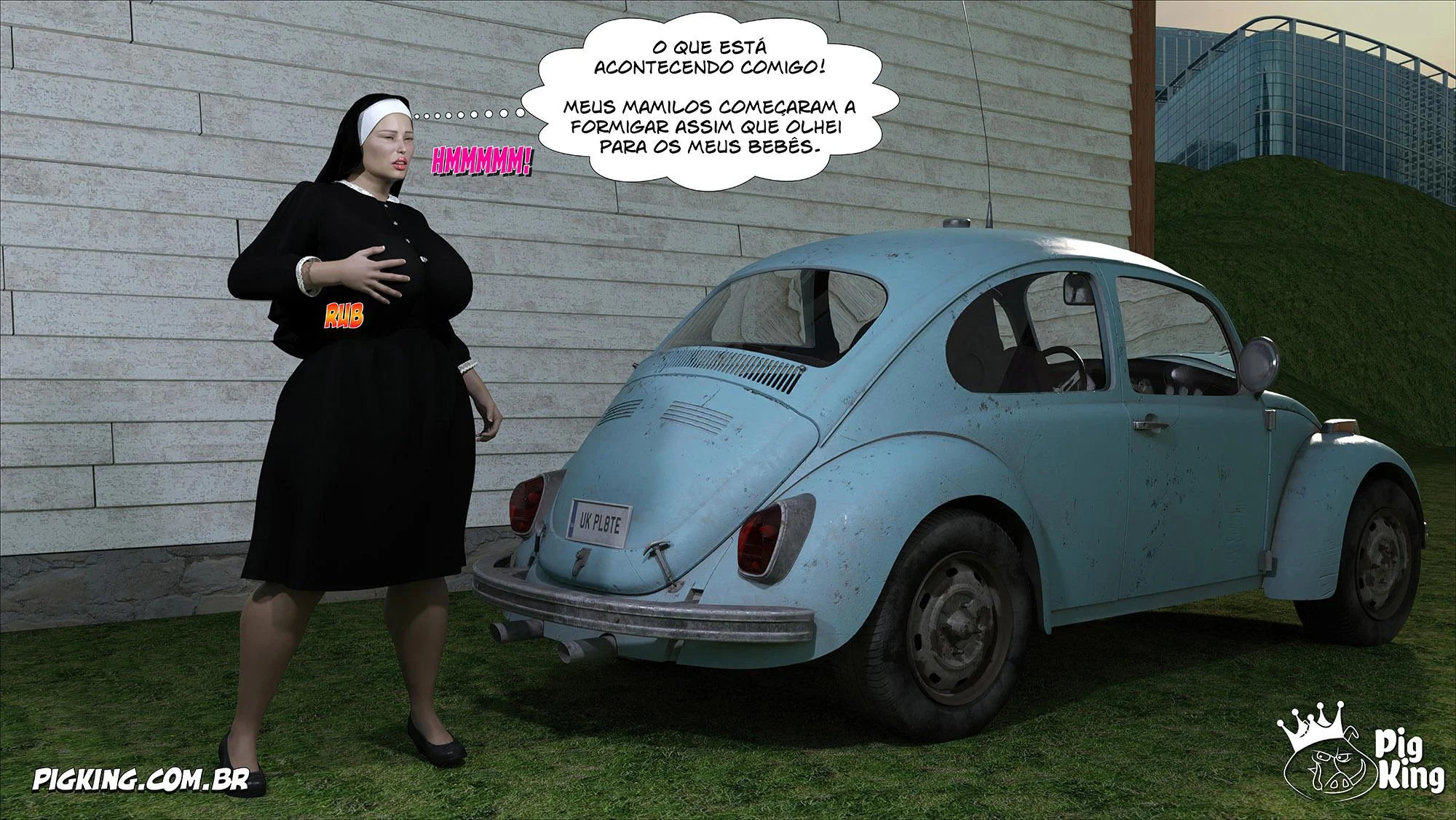 Irmã Isabella Pecado: Primeira Tentação em 3D Explícito