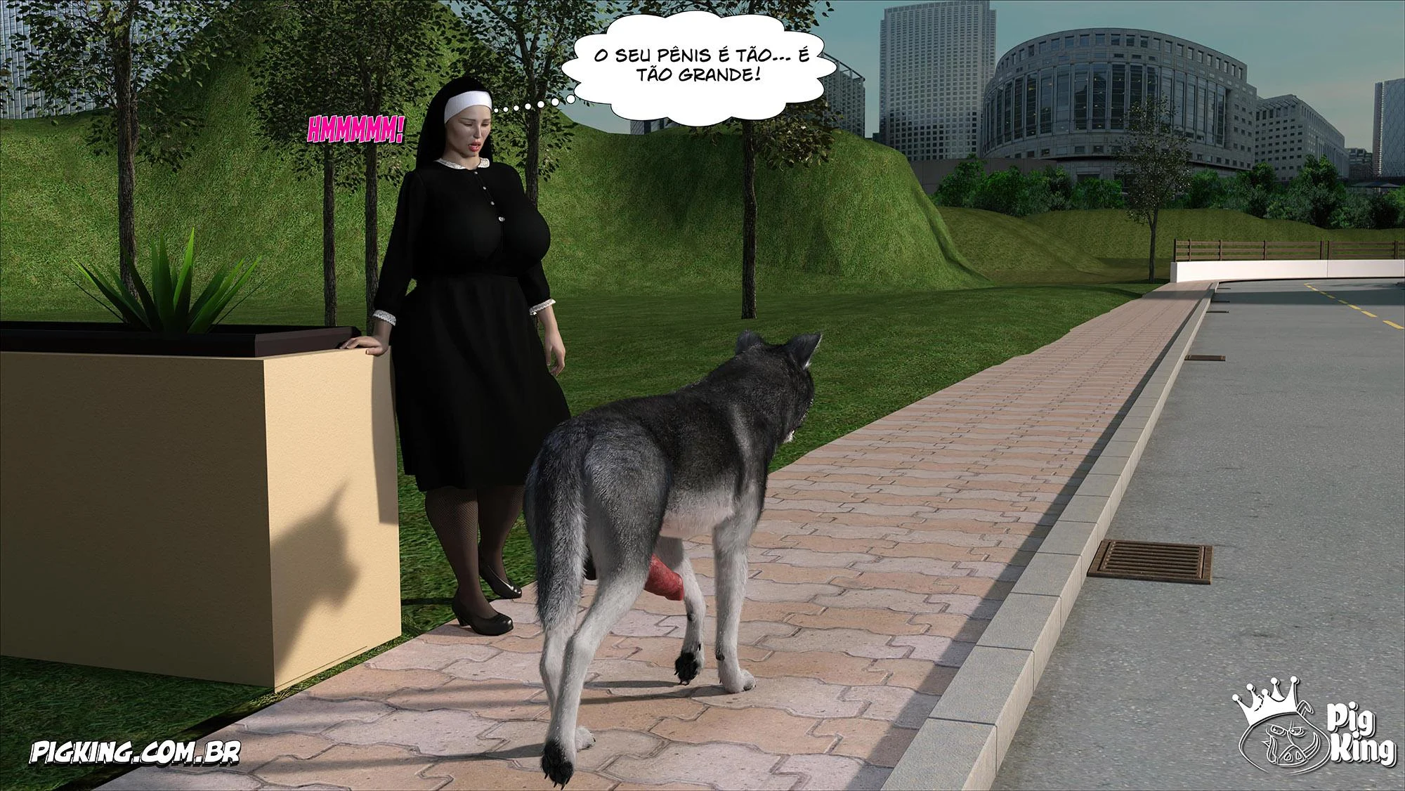 Irmã Isabella Pecado: Primeira Tentação em 3D Explícito