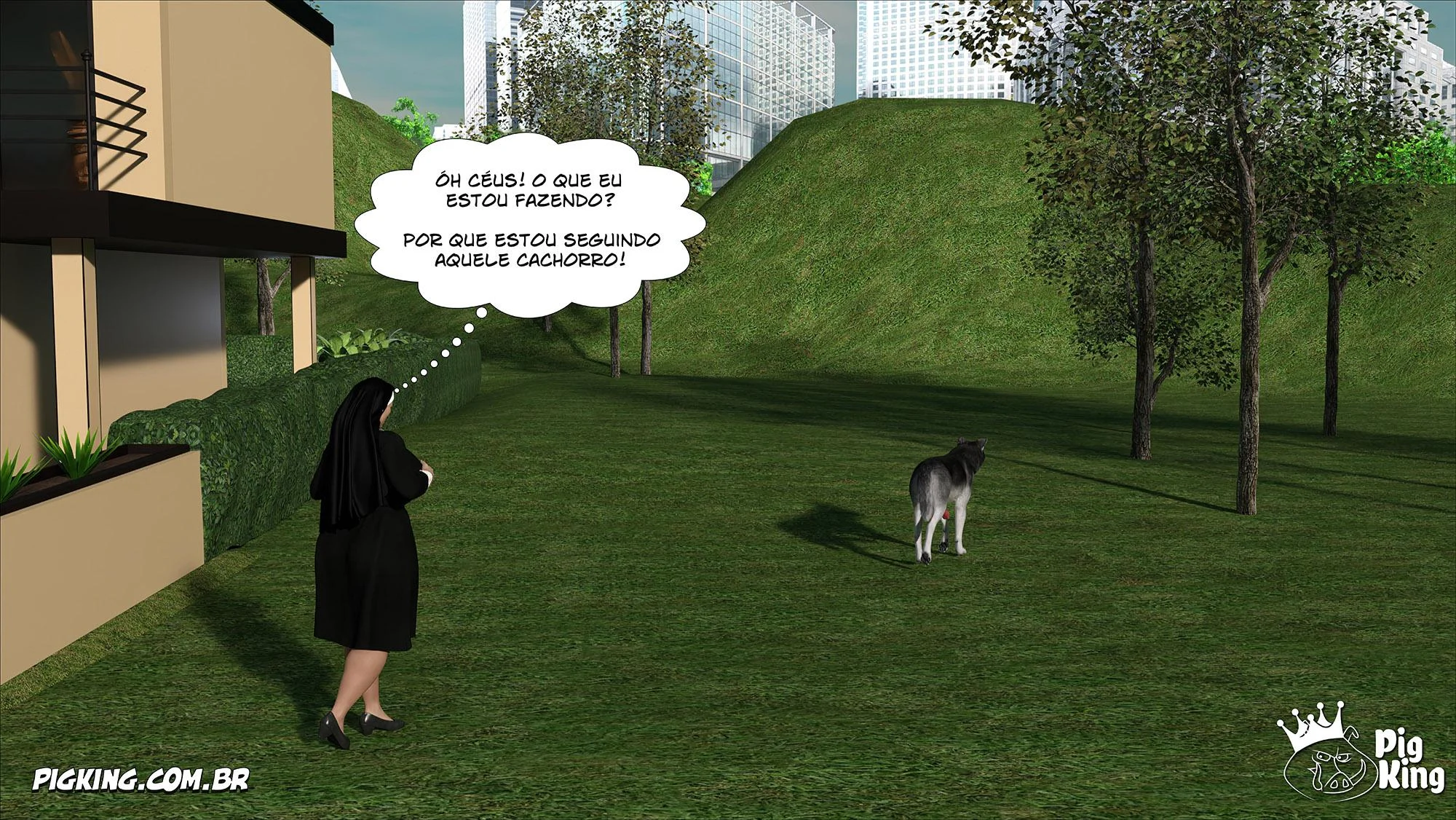 Irmã Isabella Pecado: Primeira Tentação em 3D Explícito