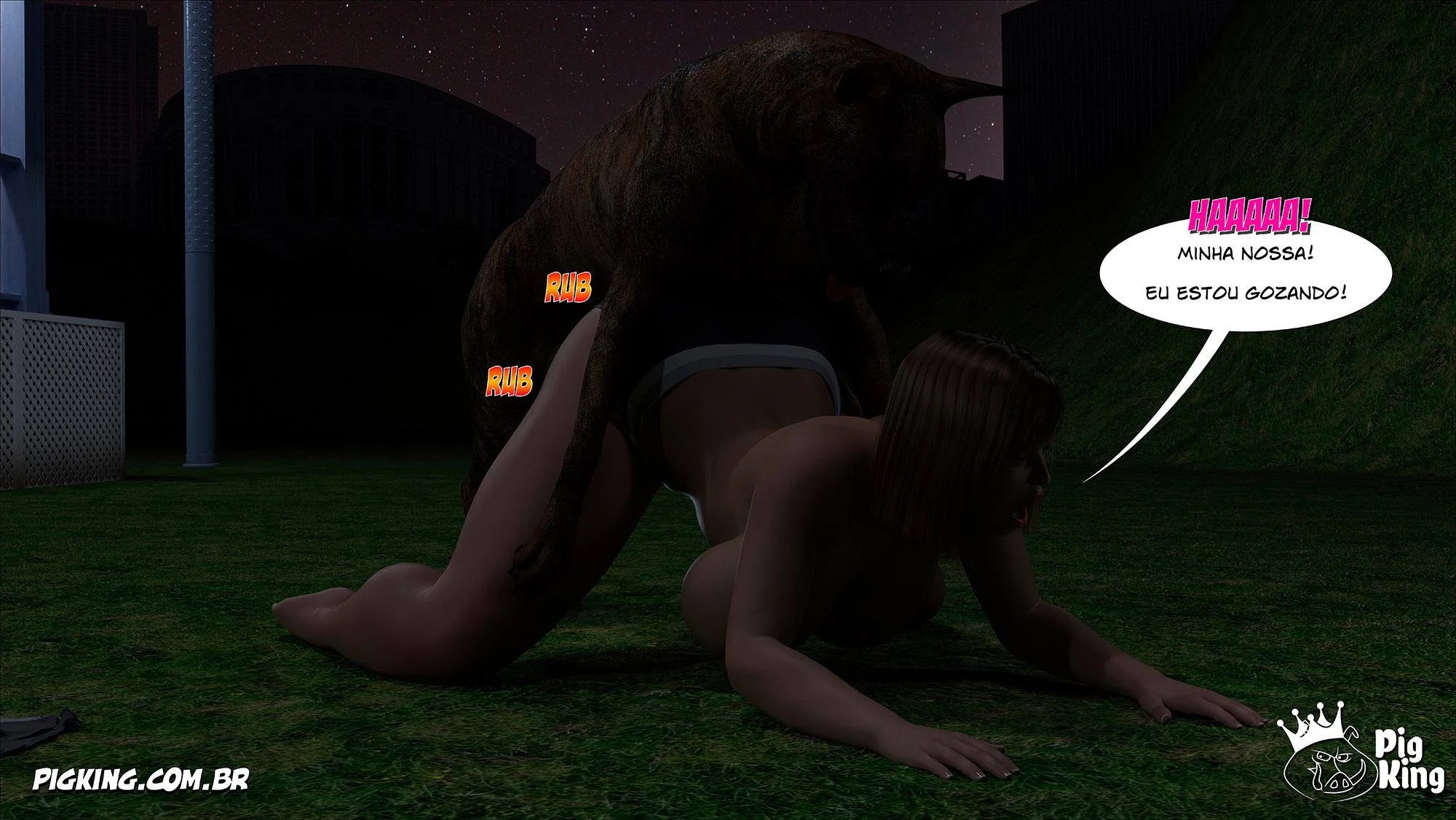 Irmã Sacana: Isabella Exibida - Quadrinhos Eróticos em 3D Explícitos