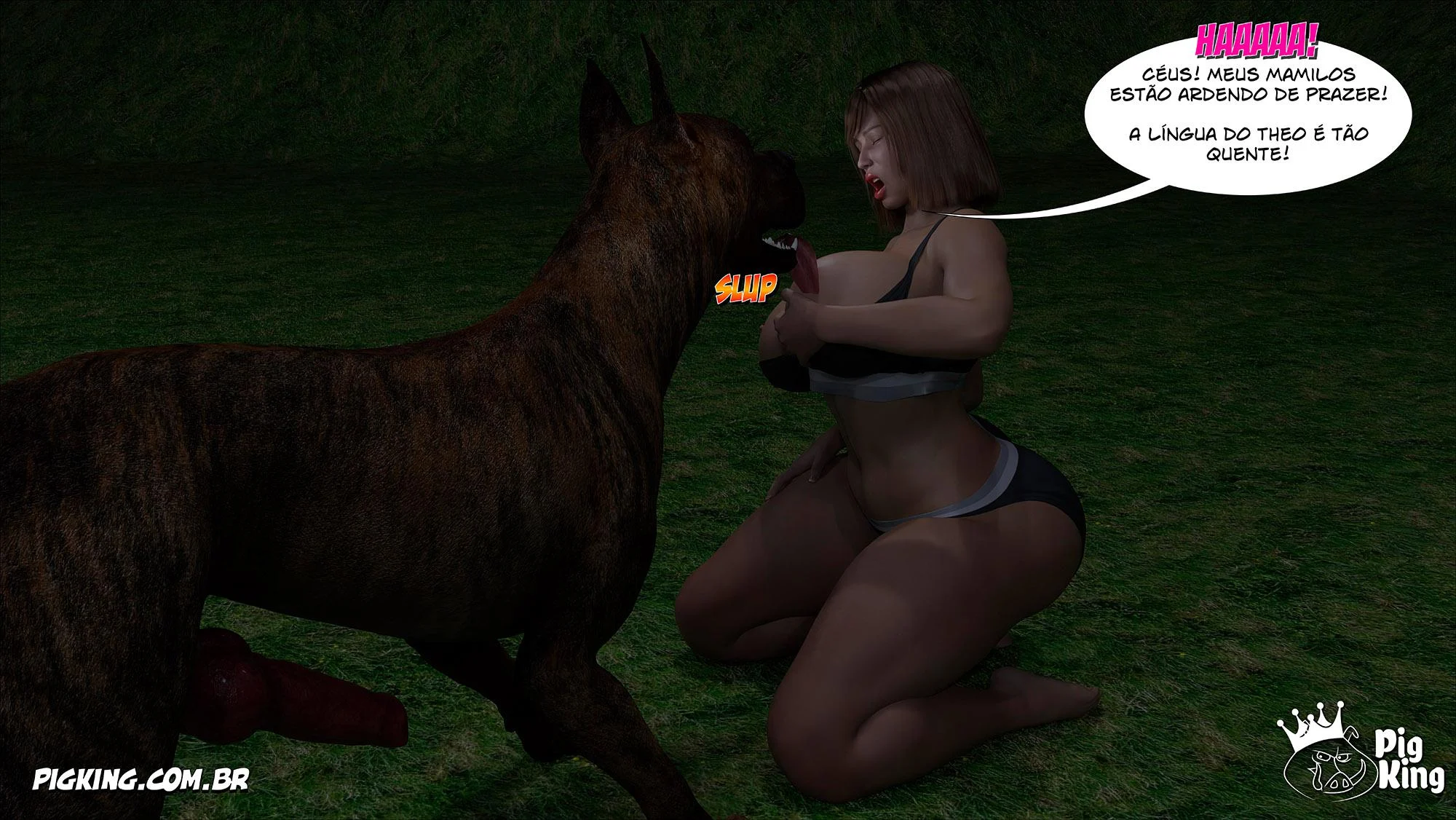 Irmã Sacana: Isabella Exibida - Quadrinhos Eróticos em 3D Explícitos