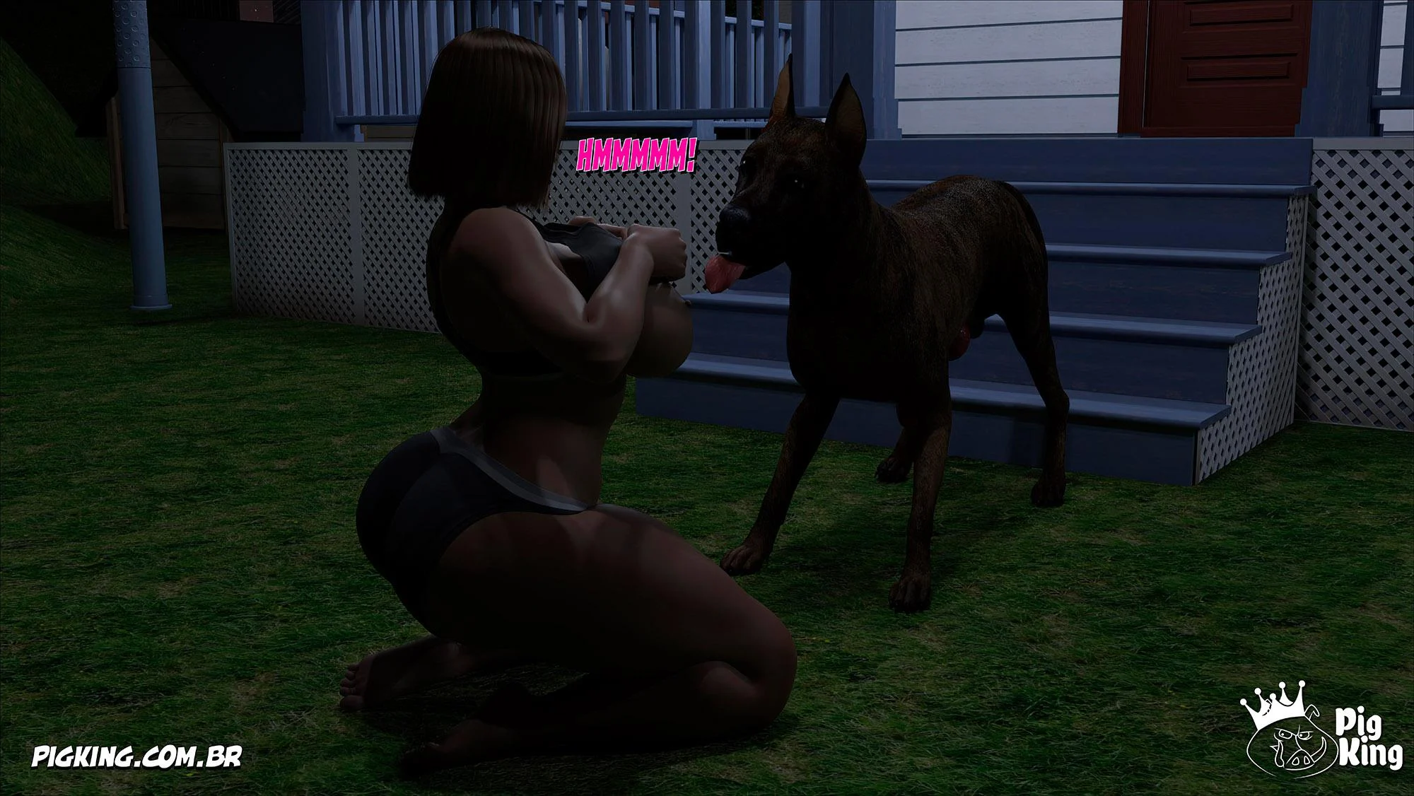 Irmã Sacana: Isabella Exibida - Quadrinhos Eróticos em 3D Explícitos