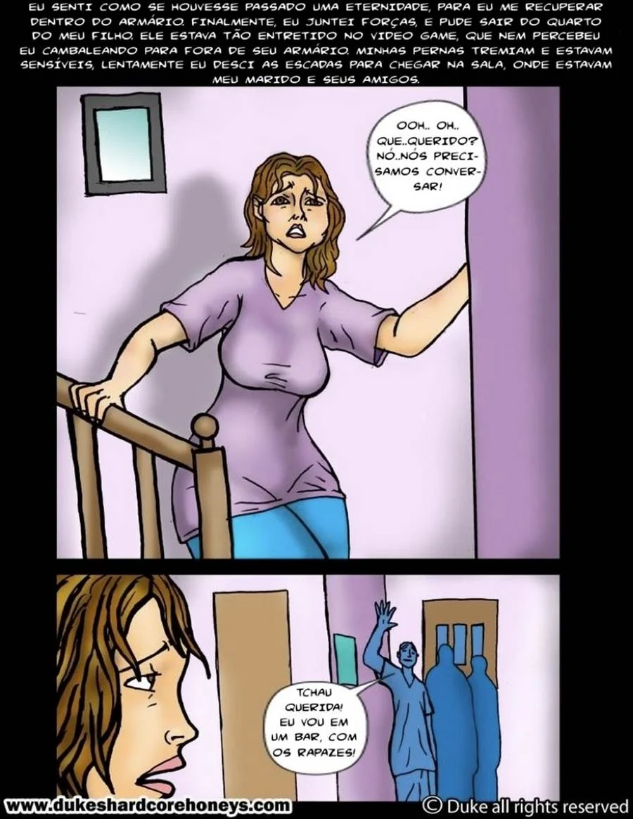 O Amigo Negro Enrabando Minha Família: Hentai em HQ Explícito