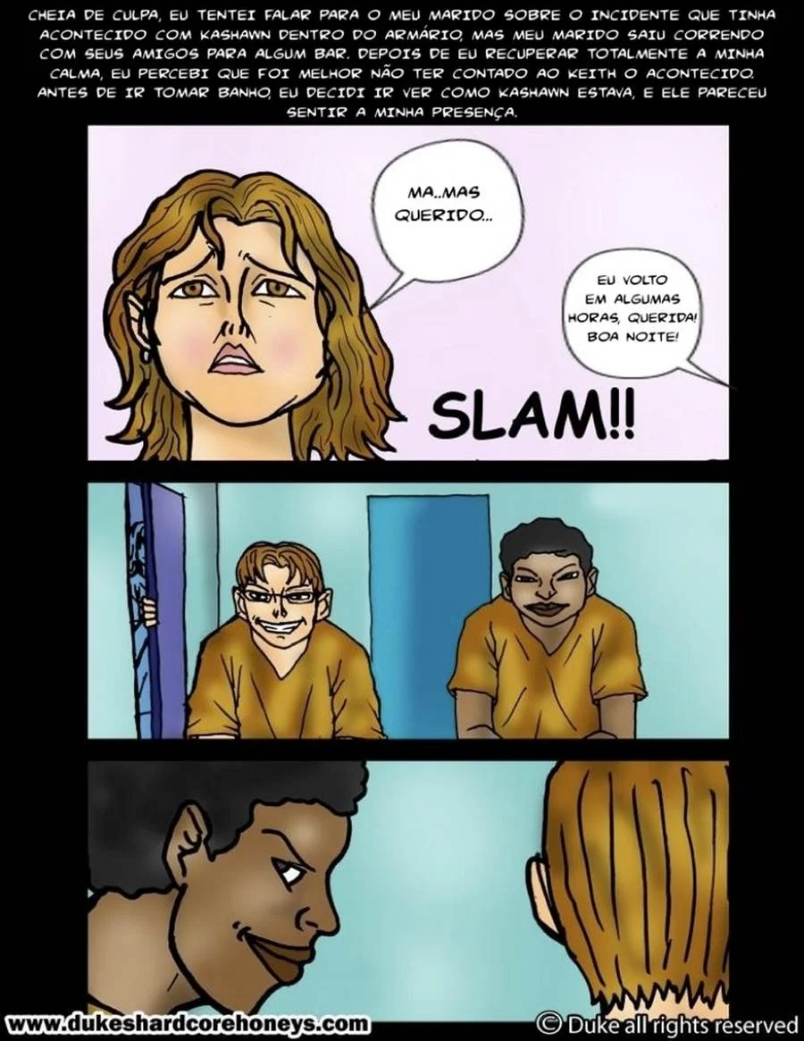 O Amigo Negro Enrabando Minha Família: Hentai em HQ Explícito