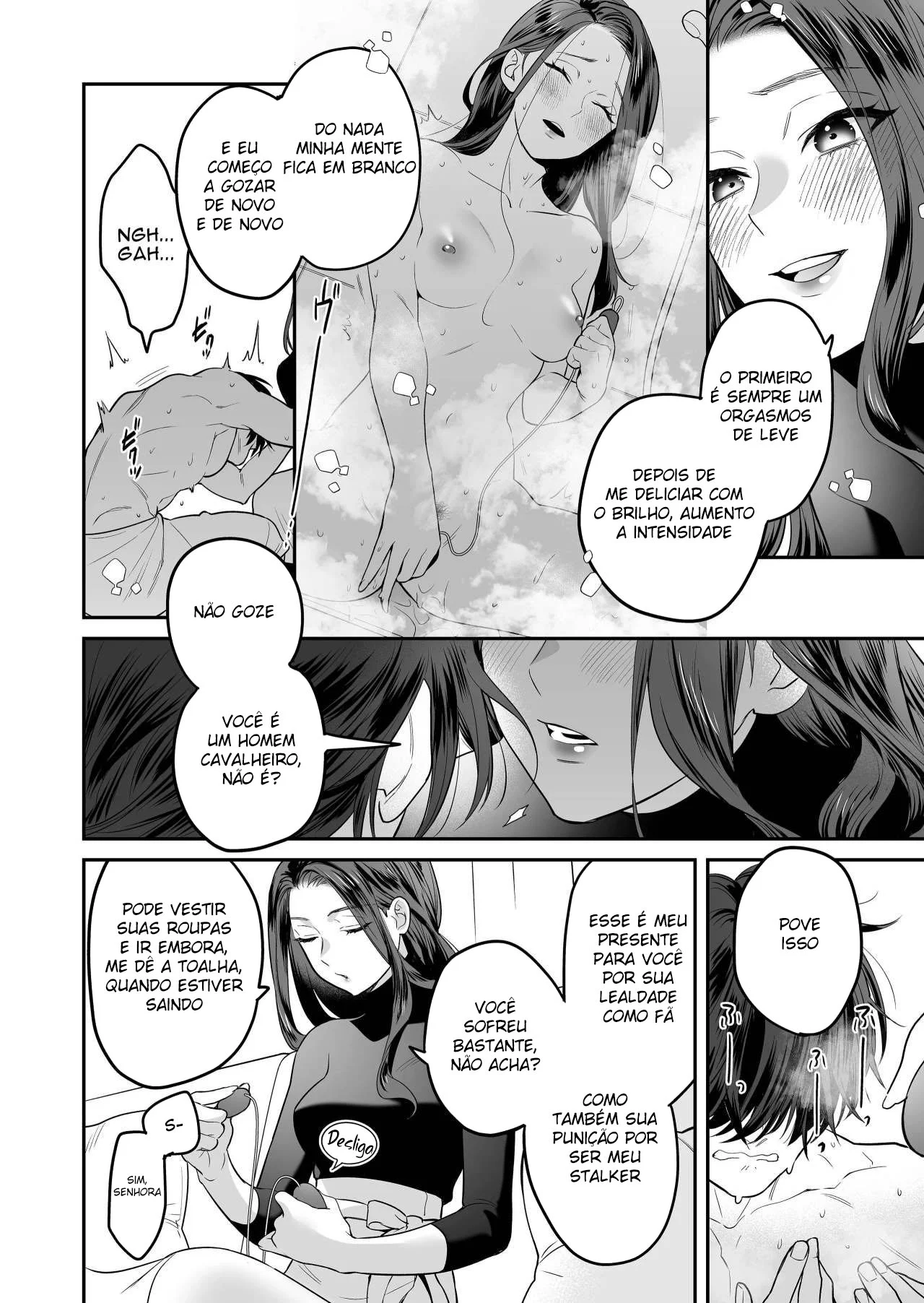 Atriz descobre novo nível de prazer com brinquedo adulto em HQ erótica