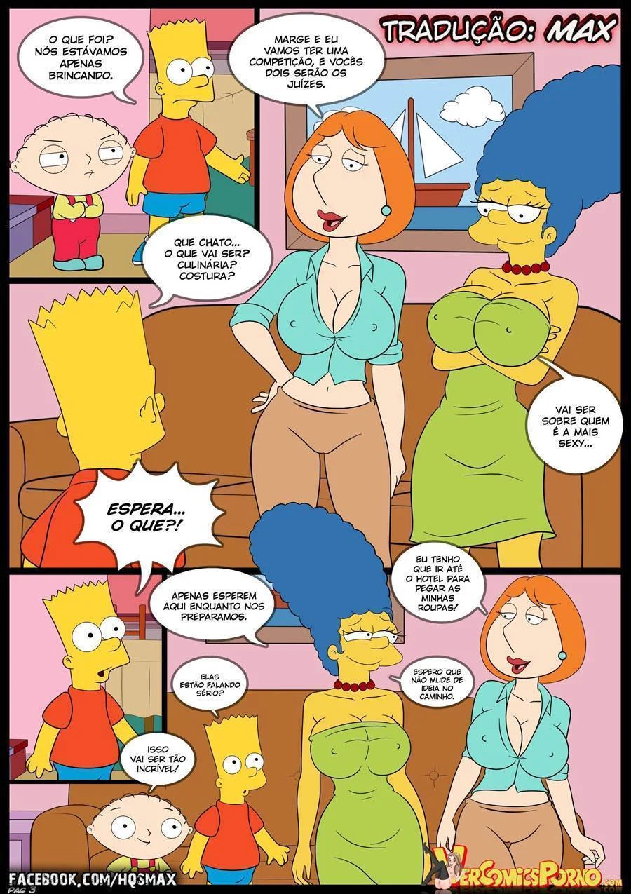 Família dos Simpsons em Orgia Explícita - HQ Adulta Completa