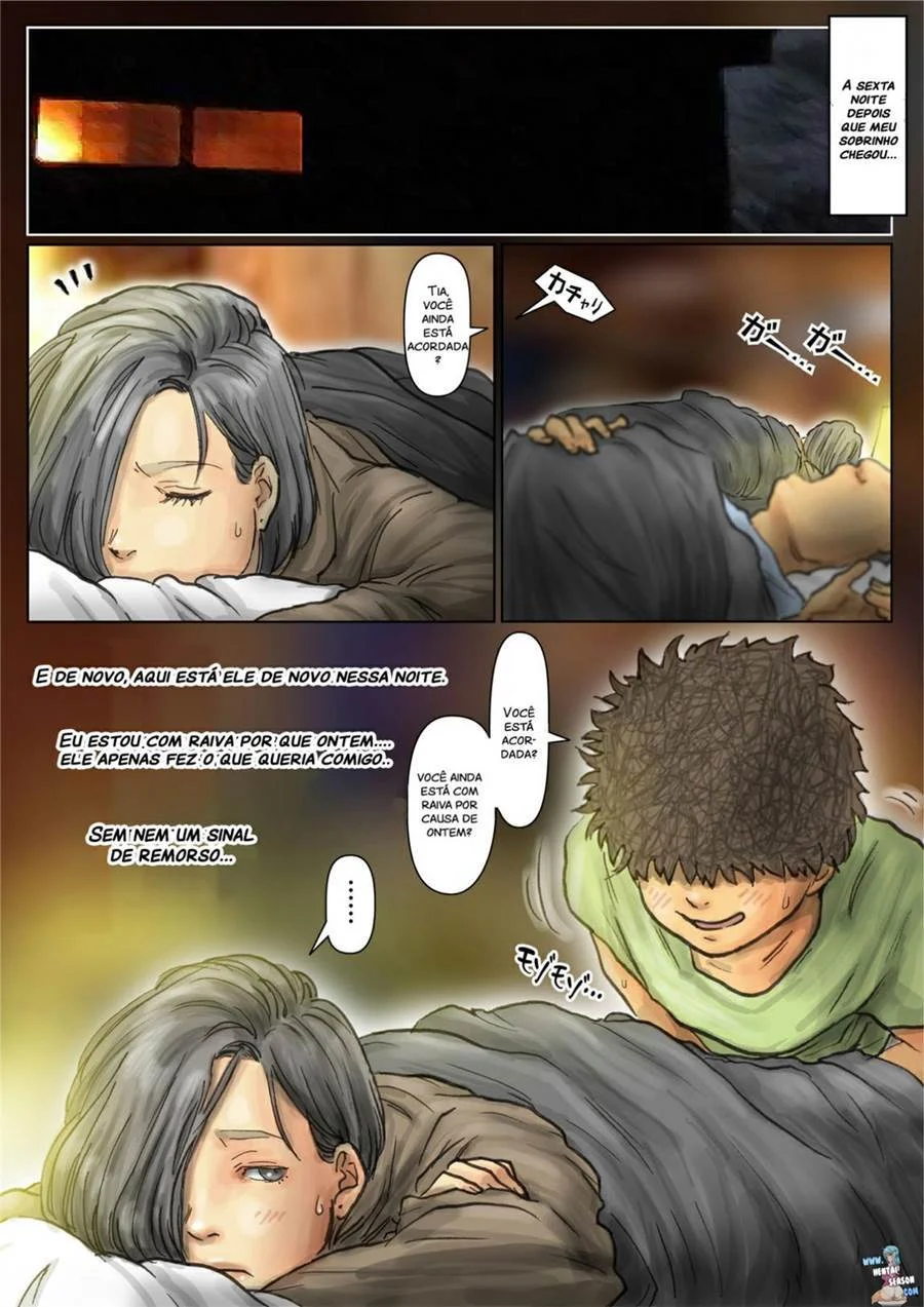 Amor Pecaminoso: A Tia Mais Quente na Cama - HQ Erótica Explícita