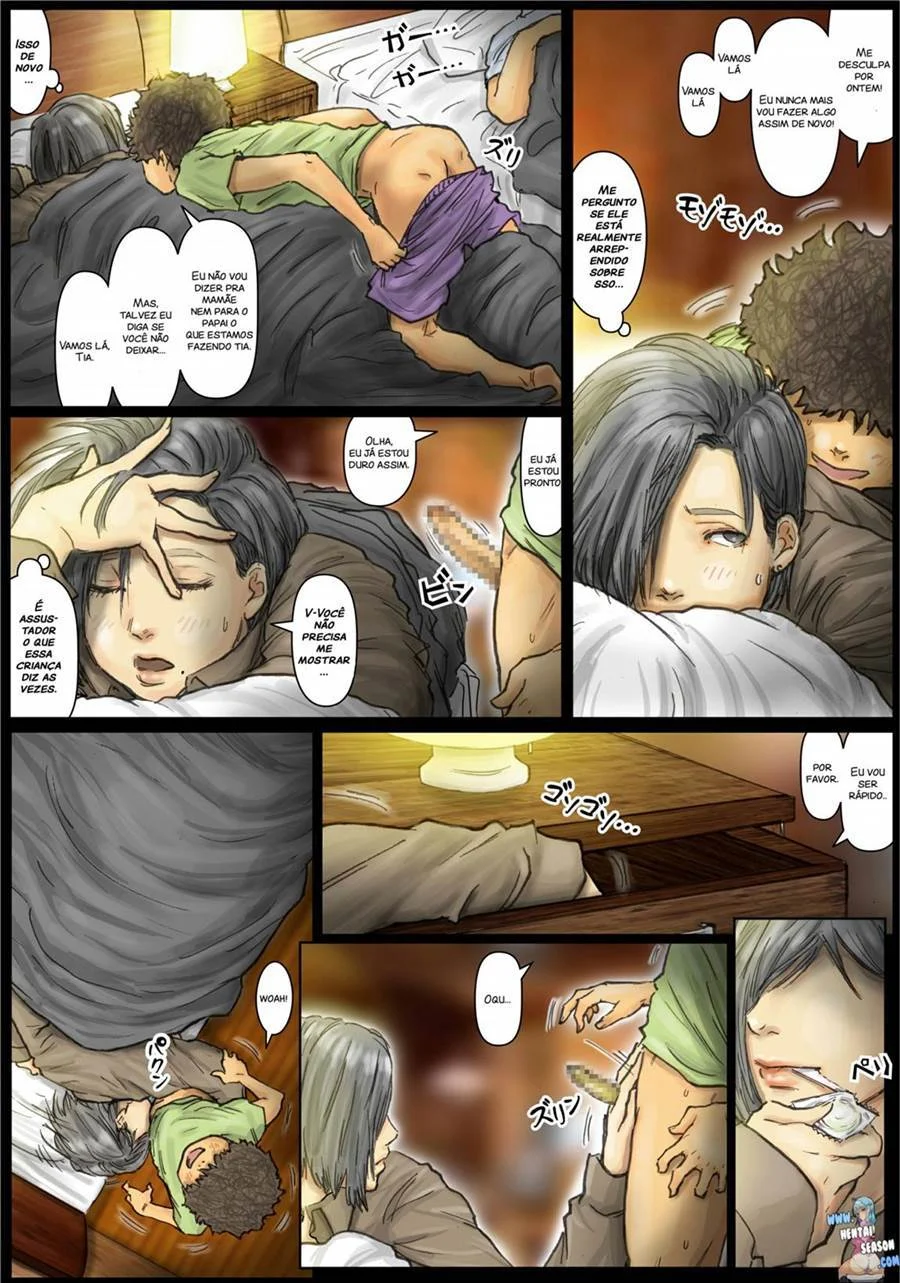 Amor Pecaminoso: A Tia Mais Quente na Cama - HQ Erótica Explícita