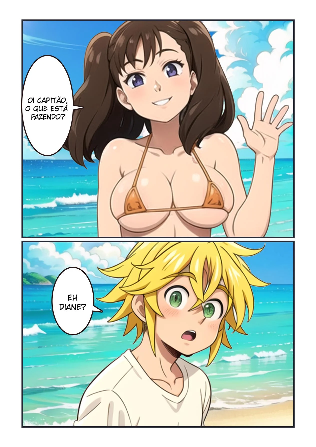 Hentai Explicito: Diane do Nanatsu no Taizai Desnuda e Sedutora em Cenas Proibidas
