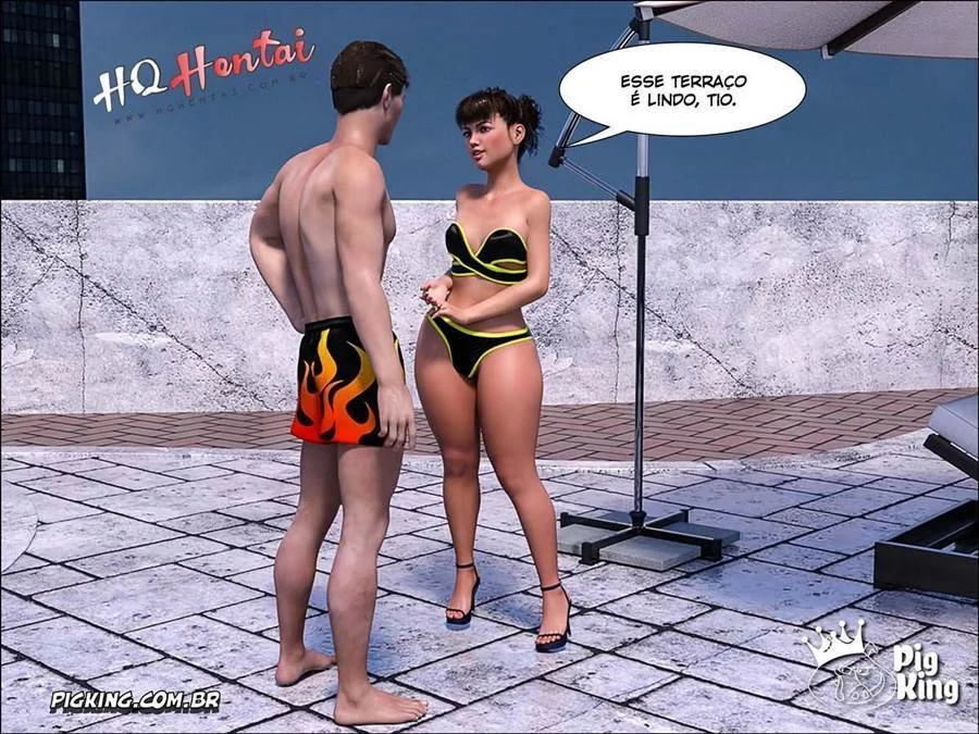 Fudendo a virgem exibida: foda anal com sobrinha safada em 3D