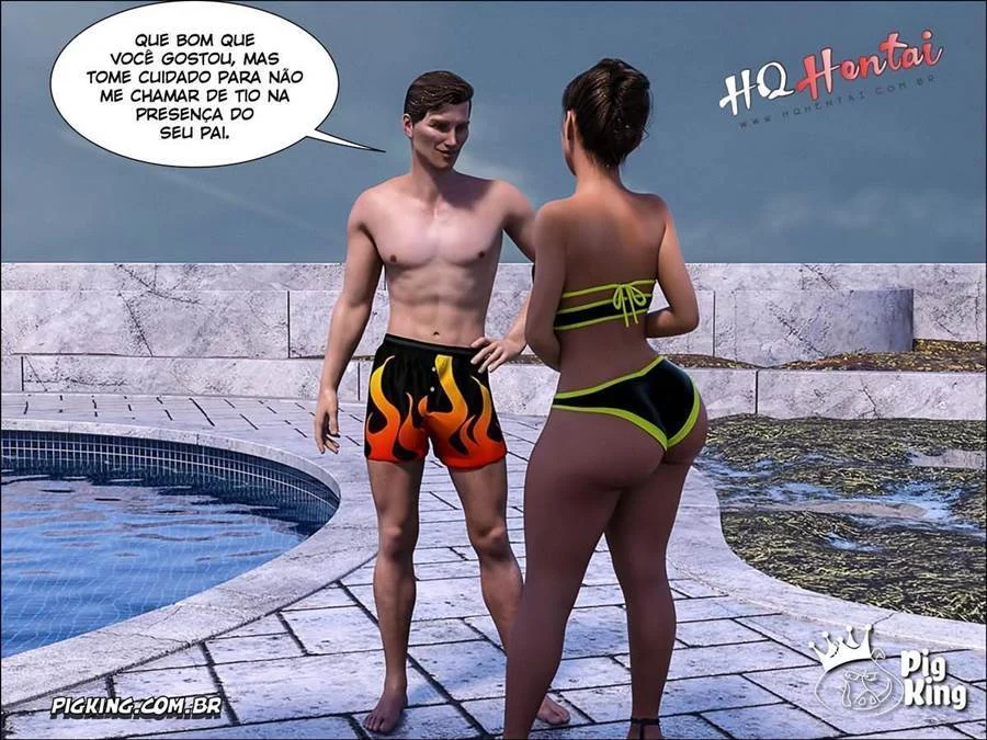 Fudendo a virgem exibida: foda anal com sobrinha safada em 3D