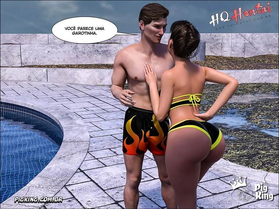 Fudendo a virgem exibida: foda anal com sobrinha safada em 3D