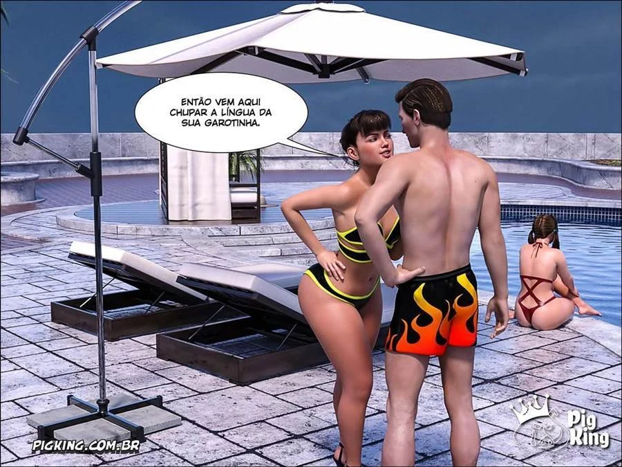 Fudendo a virgem exibida: foda anal com sobrinha safada em 3D