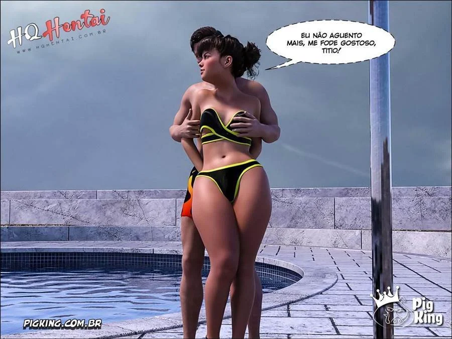 Fudendo a virgem exibida: foda anal com sobrinha safada em 3D