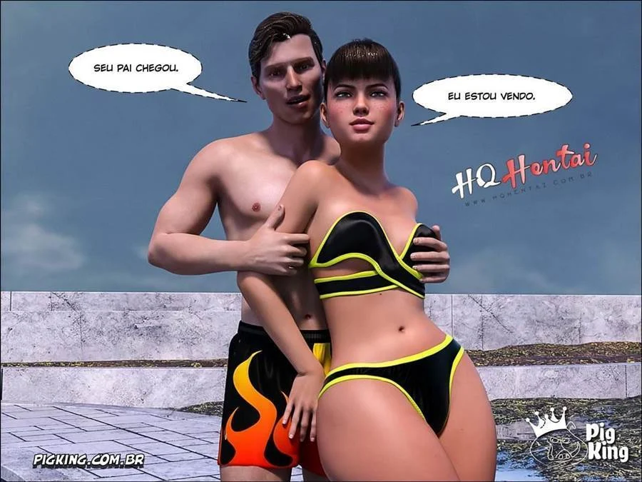 Fudendo a virgem exibida: foda anal com sobrinha safada em 3D