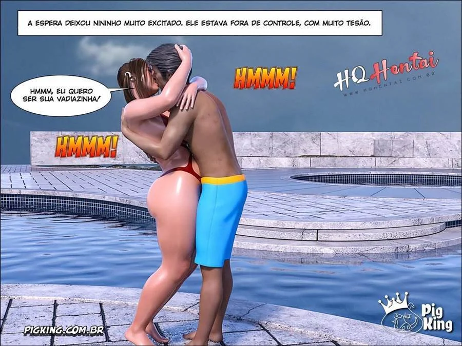 Fudendo a virgem exibida: foda anal com sobrinha safada em 3D