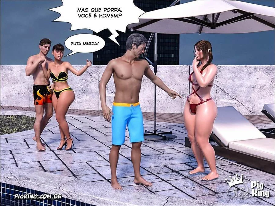 Fudendo a virgem exibida: foda anal com sobrinha safada em 3D