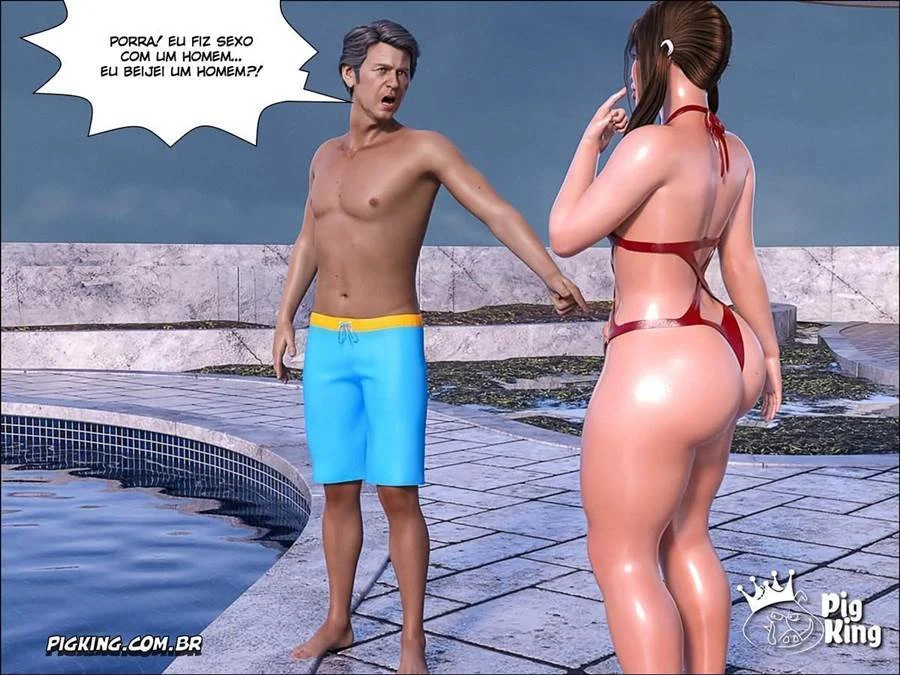 Fudendo a virgem exibida: foda anal com sobrinha safada em 3D