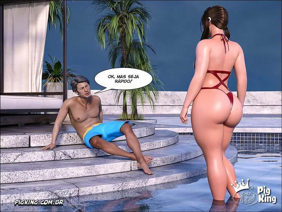 Fudendo a virgem exibida: foda anal com sobrinha safada em 3D