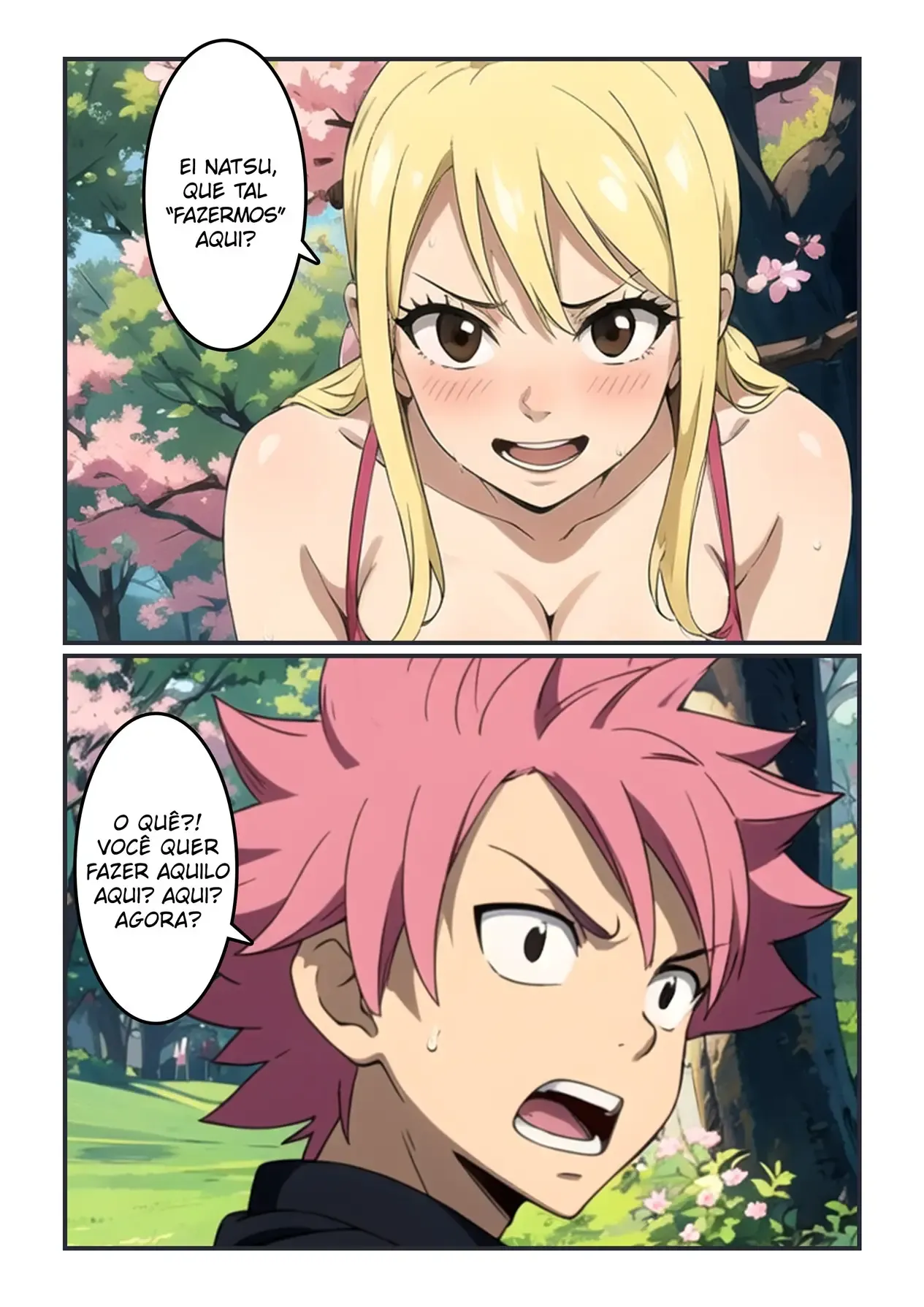Lucy e Natsu: Quadrinhos Eróticos com Fetiche e Transas Quentes Lucy e Natsu: Quadrinhos Eróticos com Fetiche e Transas Quentes