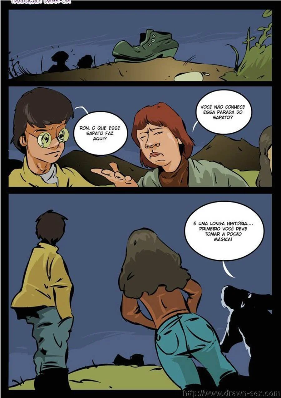 Orgasmos Proibidos de Harry Potter: Feitiços de Sexo Anal em HQ Exclusiva