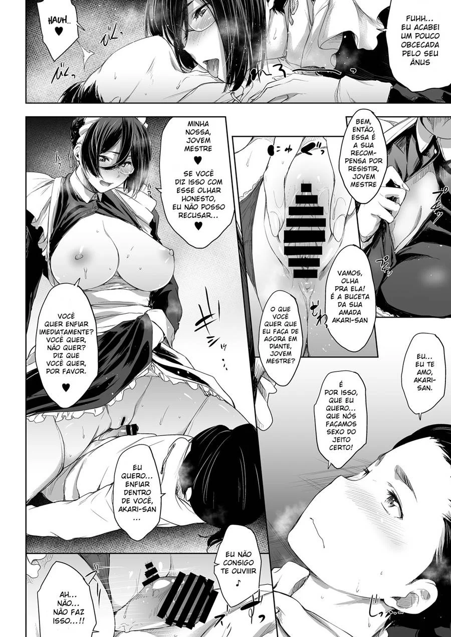 Namorada Empregada Dando Prova de Amor Quente ao Jovem Amante