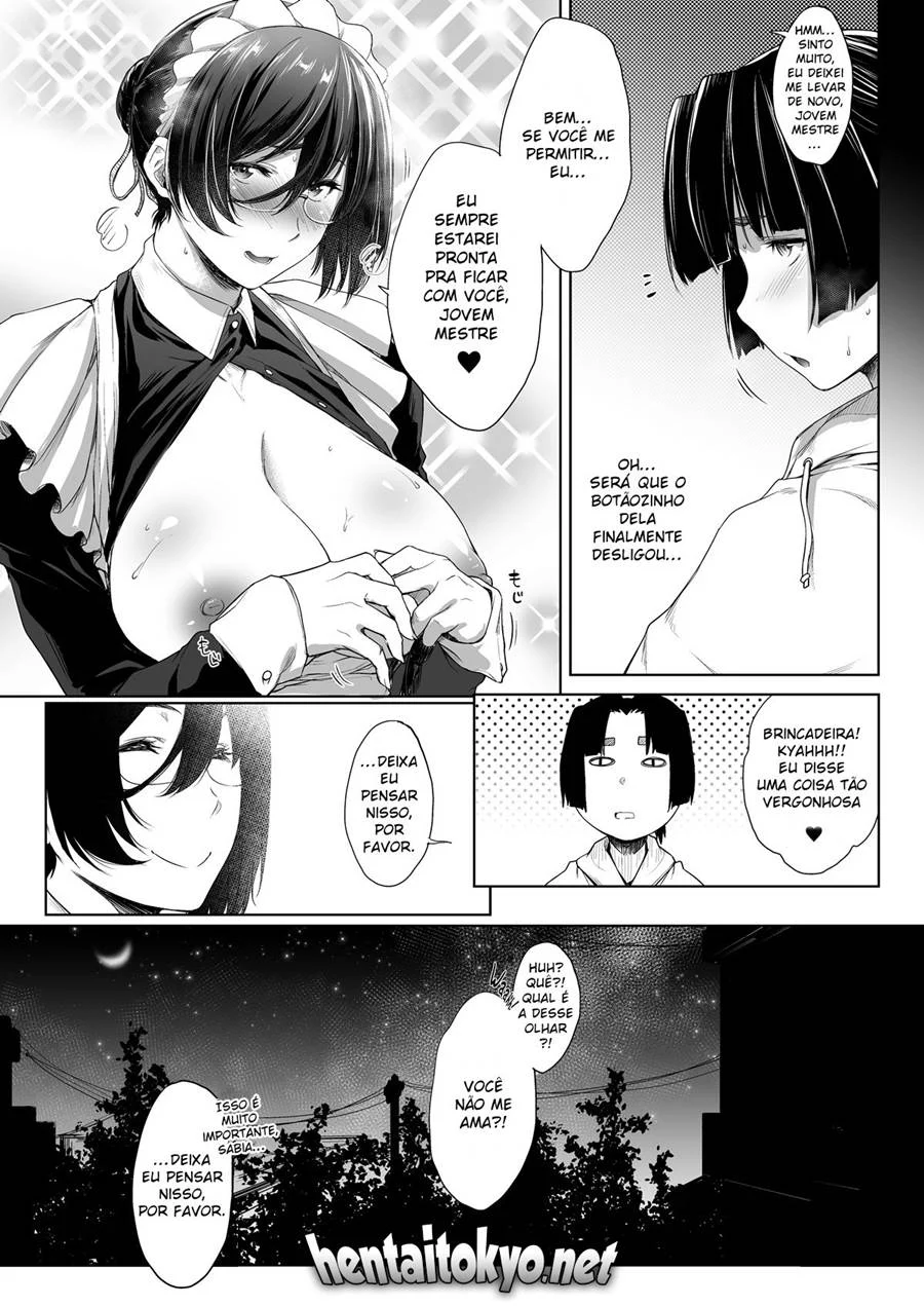 Namorada Empregada Dando Prova de Amor Quente ao Jovem Amante